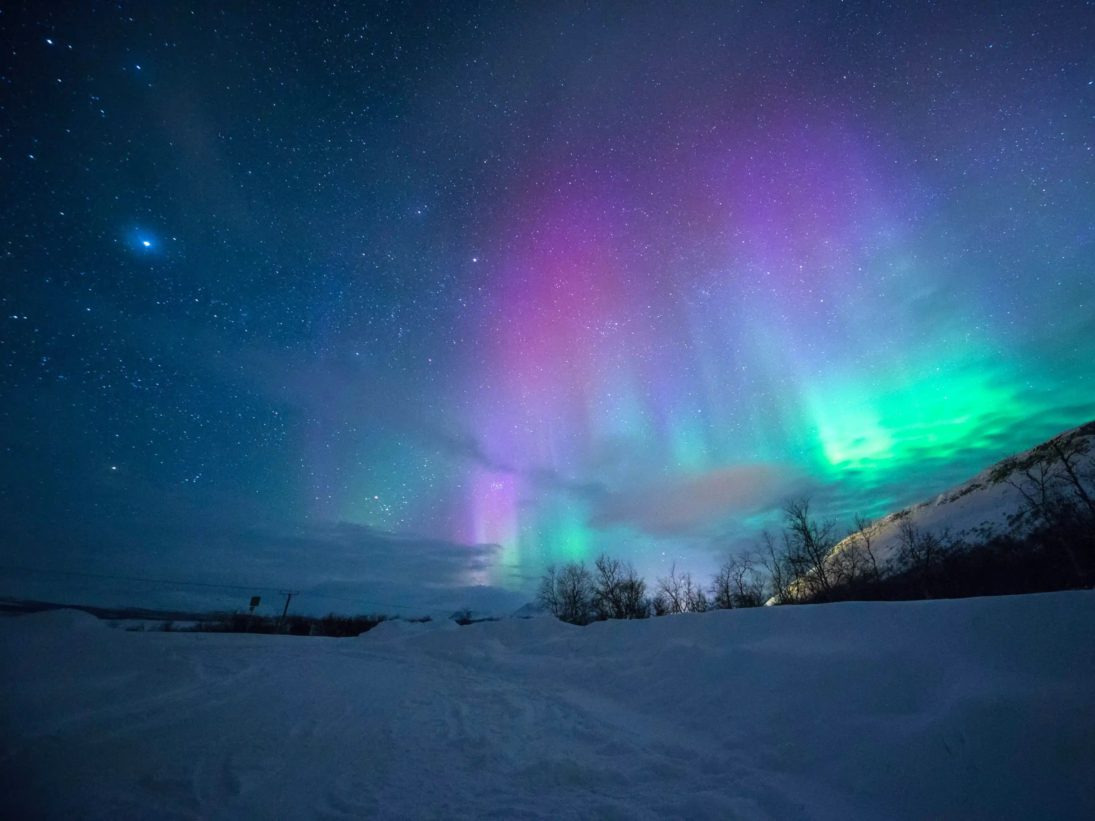 foto aurora boreal na noruega