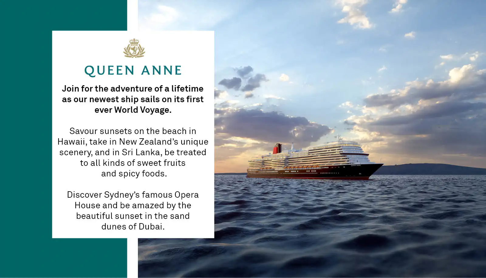 Queen Anne's World Cruise 2025