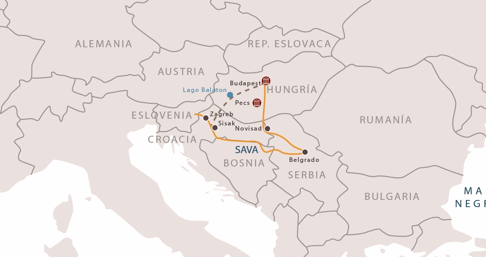 Itinerario de Cruceros Fluviales por los Balcanes desde el Danubio 