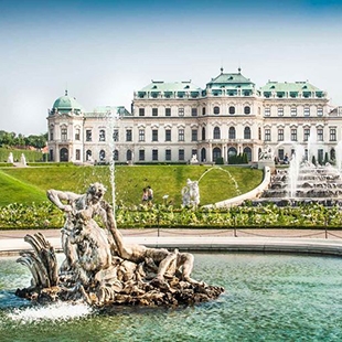 VIena Belvedere Palace, Danube River Cruise Visit
