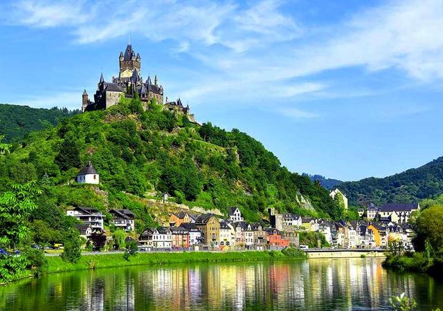 River Cruise on the Rhine, views of Cochem in Germany
