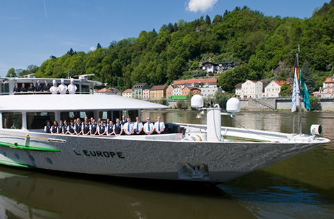 Barco fluvial MS Leuroppe en el Danubio
